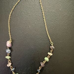 Elegant Multicolor Gemstone Necklace